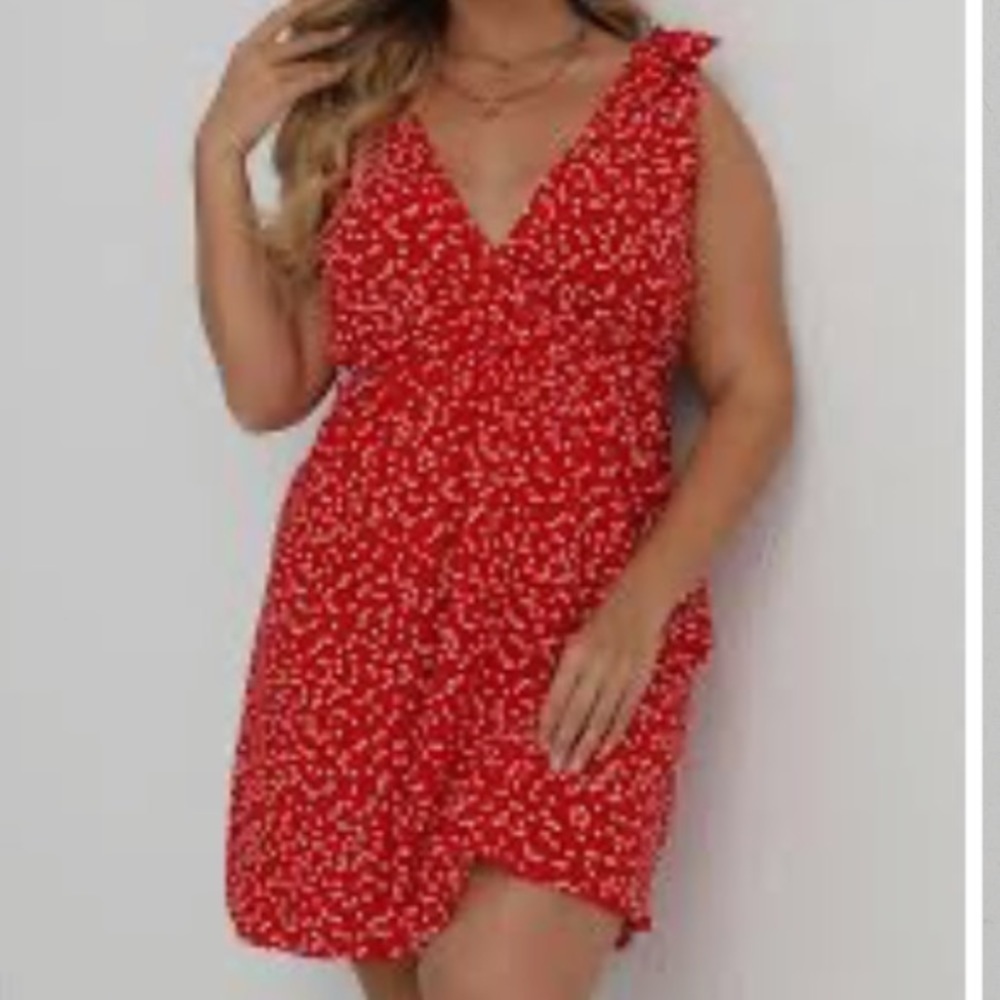 Shein Curve Confetti Heart Dress